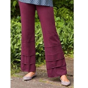 Matilda Jane Burgundy Wide-Leg Pants size XS